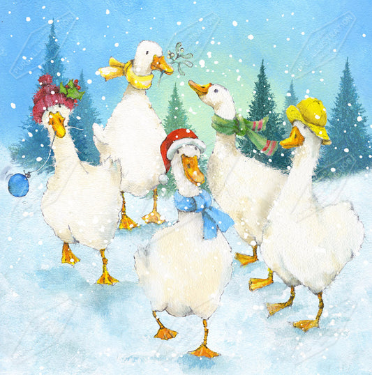 00034011JPA- Jan Pashley is represented by Pure Art Licensing Agency - Christmas Greeting Card Design