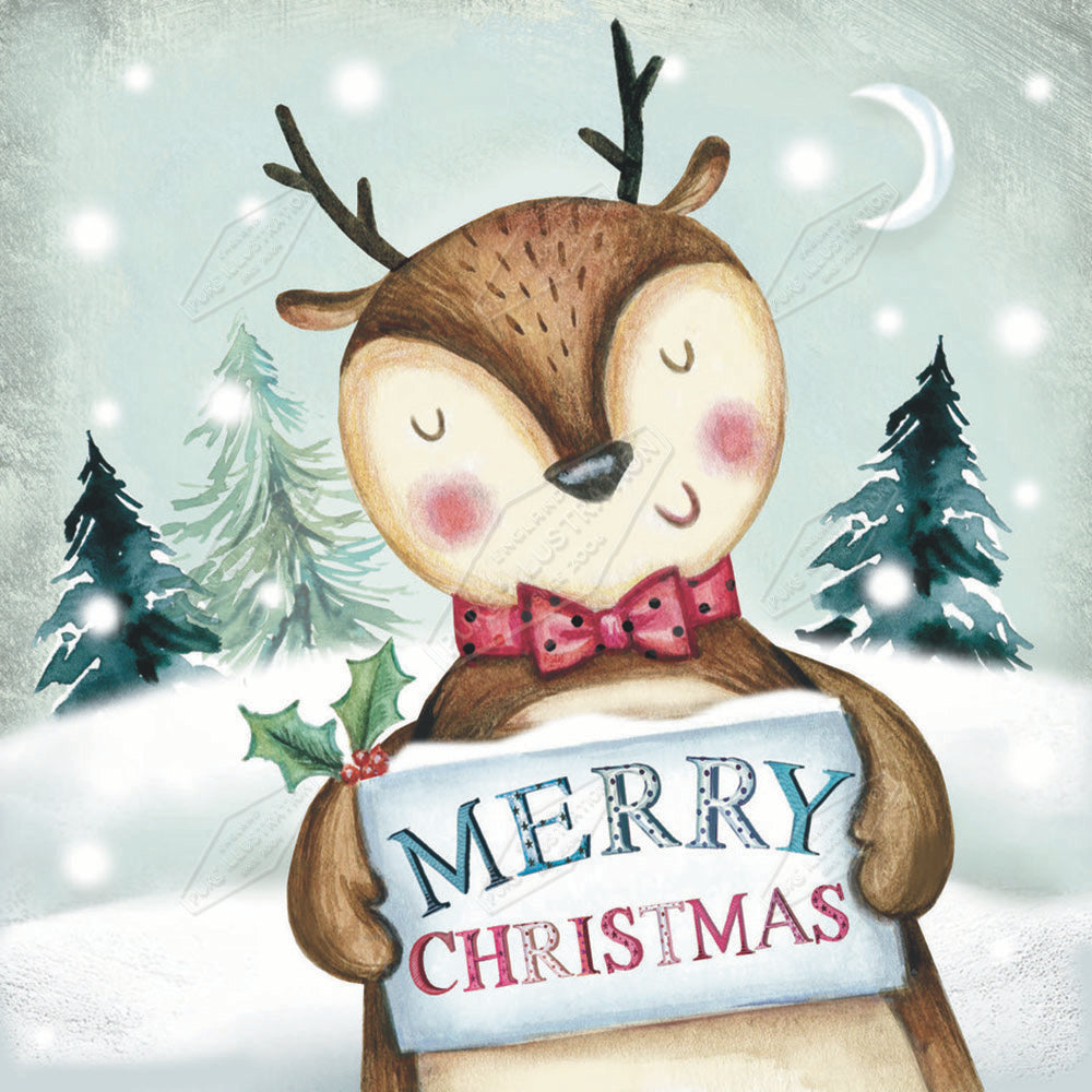 00034030DEV - Deva Evans is represented by Pure Art Licensing Agency - Christmas Greeting Card Design