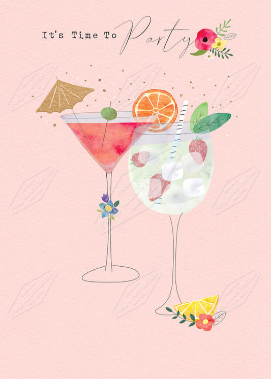 Party Cocktails Illustration by Cory Reid - Pure Art Licensing Agency & Surface Design Studio
