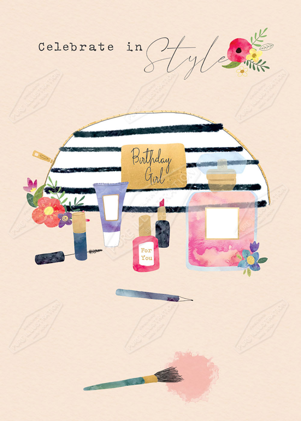 Birthday Girl Greeting Card Design by Cory Reid - Pure Art Licensing Agency & Surface Design Studio