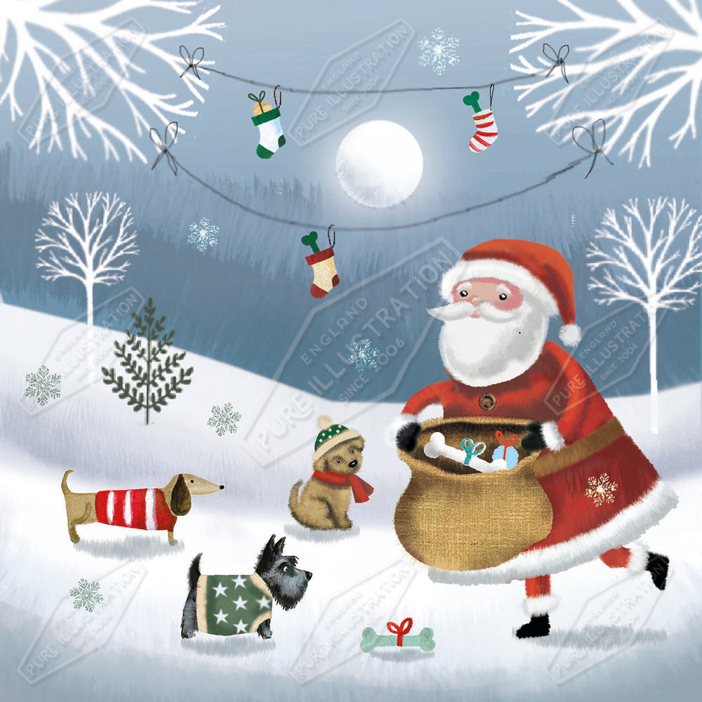 00034112DEV - Deva Evans is represented by Pure Art Licensing Agency - Christmas Greeting Card Design