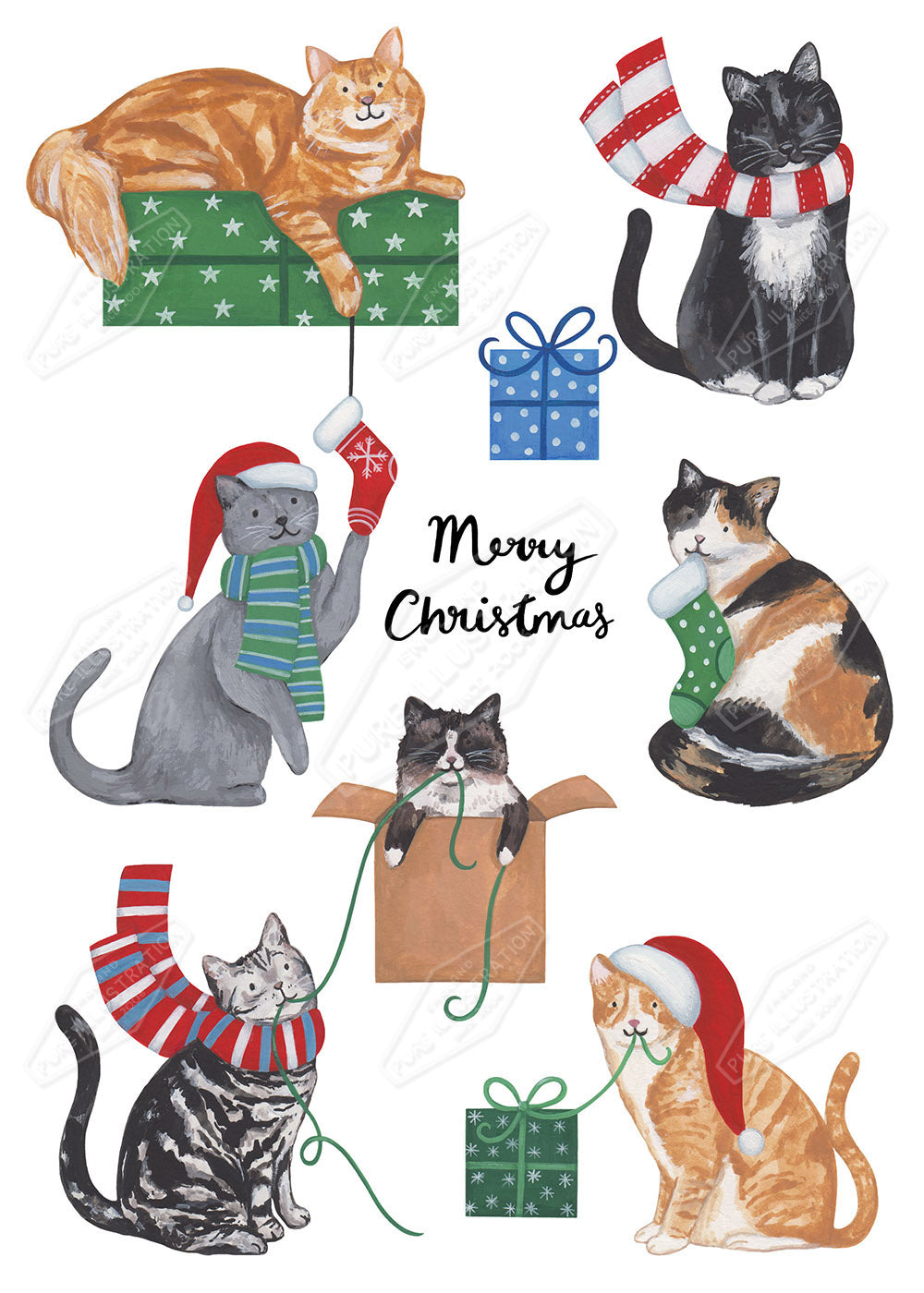 00034185AAI - Christmas Cats design - Pure Art Licensing Agency