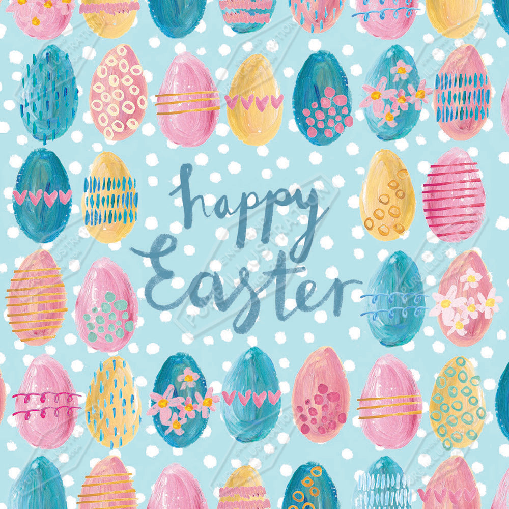 00034213SLA- Sarah Lake is represented by Pure Art Licensing Agency - Easter Greeting Card Design