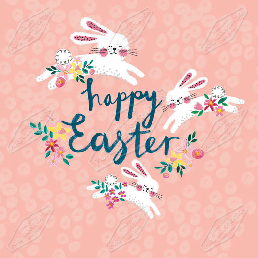 00034218SLA- Sarah Lake is represented by Pure Art Licensing Agency - Easter Greeting Card Design