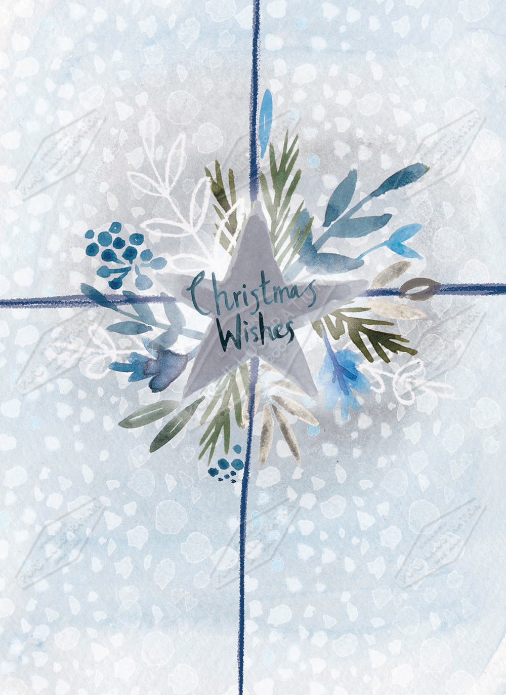 00034222SLA- Sarah Lake is represented by Pure Art Licensing Agency - Christmas Greeting Card Design