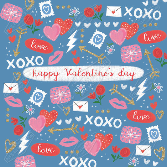 00034233SLA- Sarah Lake is represented by Pure Art Licensing Agency - Valentine's Greeting Card Design
