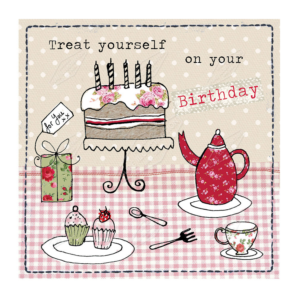 00034253DEV - Deva Evans is represented by Pure Art Licensing Agency - Birthday Greeting Card Design