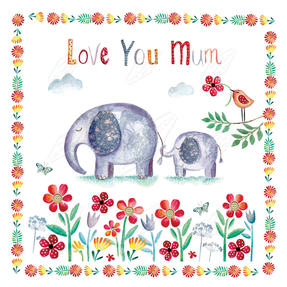 00034263DEV - Deva Evans is represented by Pure Art Licensing Agency - Mother's Day Greeting Card Design