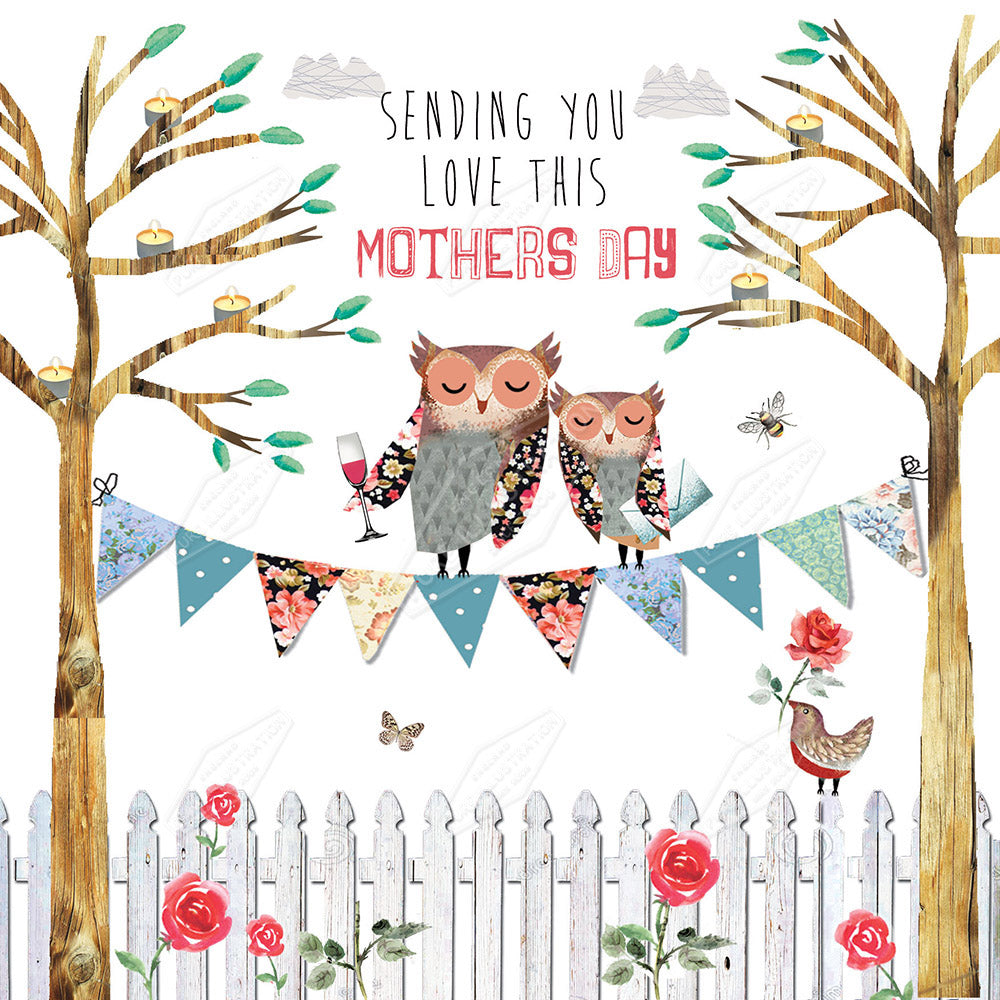 00034314DEV - Deva Evans is represented by Pure Art Licensing Agency - Mother's Day Greeting Card Design