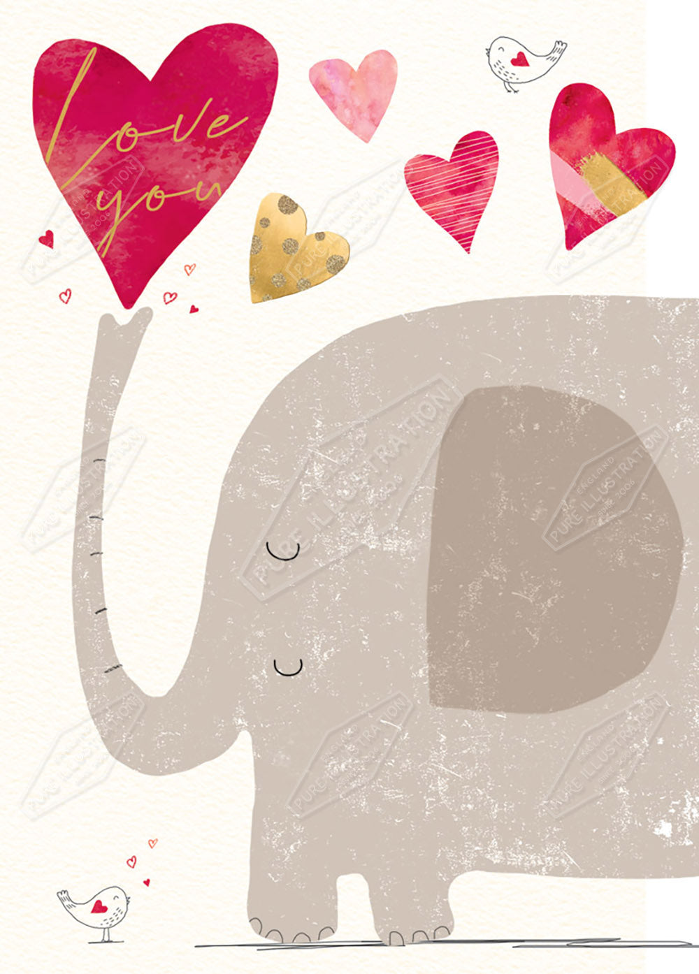 Anniversary / Valentines Greeting Card Design by Cory Reid - Pure Art Licensing Agency & Surface Design Studio