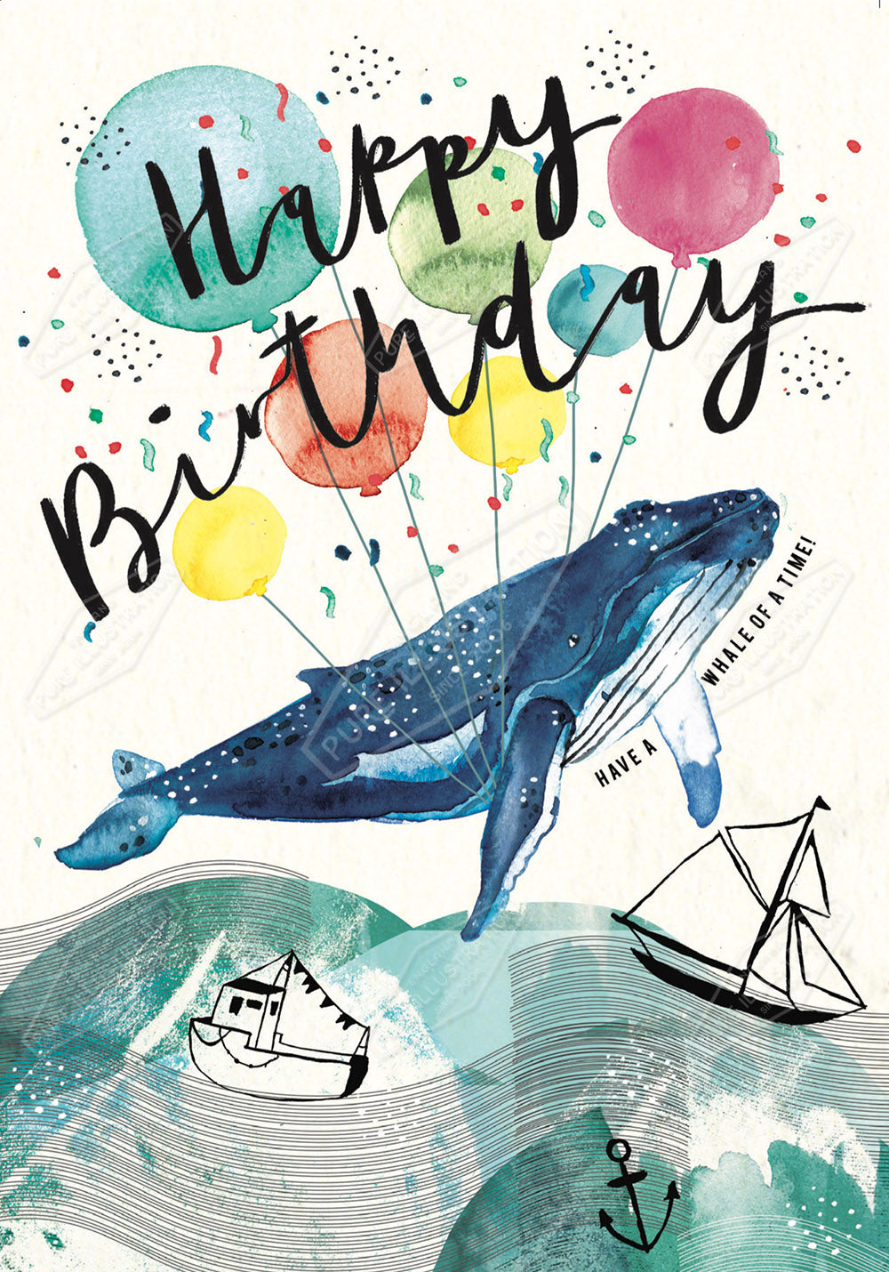00034343EST- Emily Stalley is represented by Pure Art Licensing Agency - Birthday Greeting Card Design