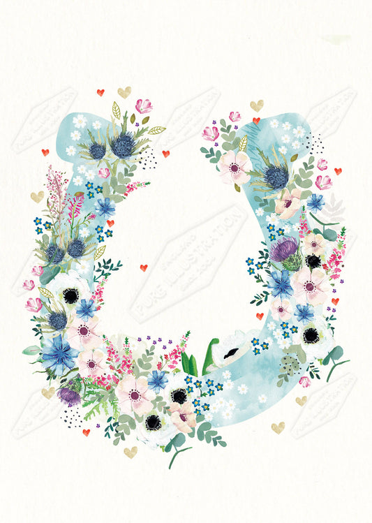 00034353EST- Emily Stalley is represented by Pure Art Licensing Agency - Good Luck Greeting Card Design