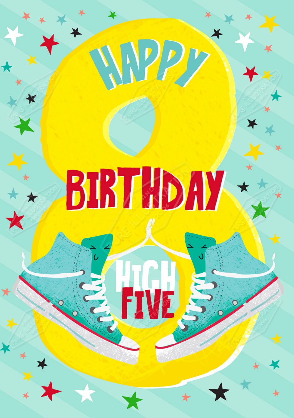 00034355EST- Emily Stalley is represented by Pure Art Licensing Agency - Birthday Greeting Card Design