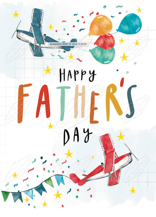 00034365EST- Emily Stalley is represented by Pure Art Licensing Agency - Father's Day Greeting Card Design