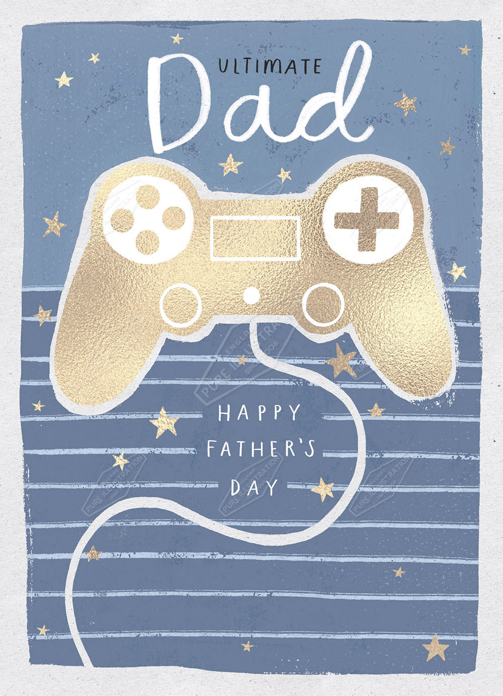 00034552KSP- Kerry Spurling is represented by Pure Art Licensing Agency - Father's Day Greeting Card Design