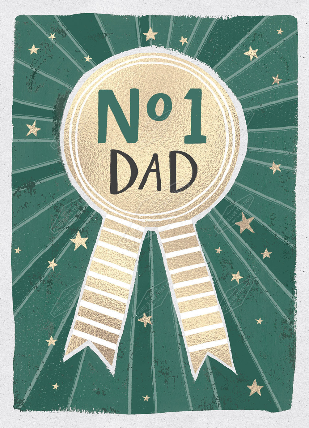 00034553KSP- Kerry Spurling is represented by Pure Art Licensing Agency - Father's Day Greeting Card Design