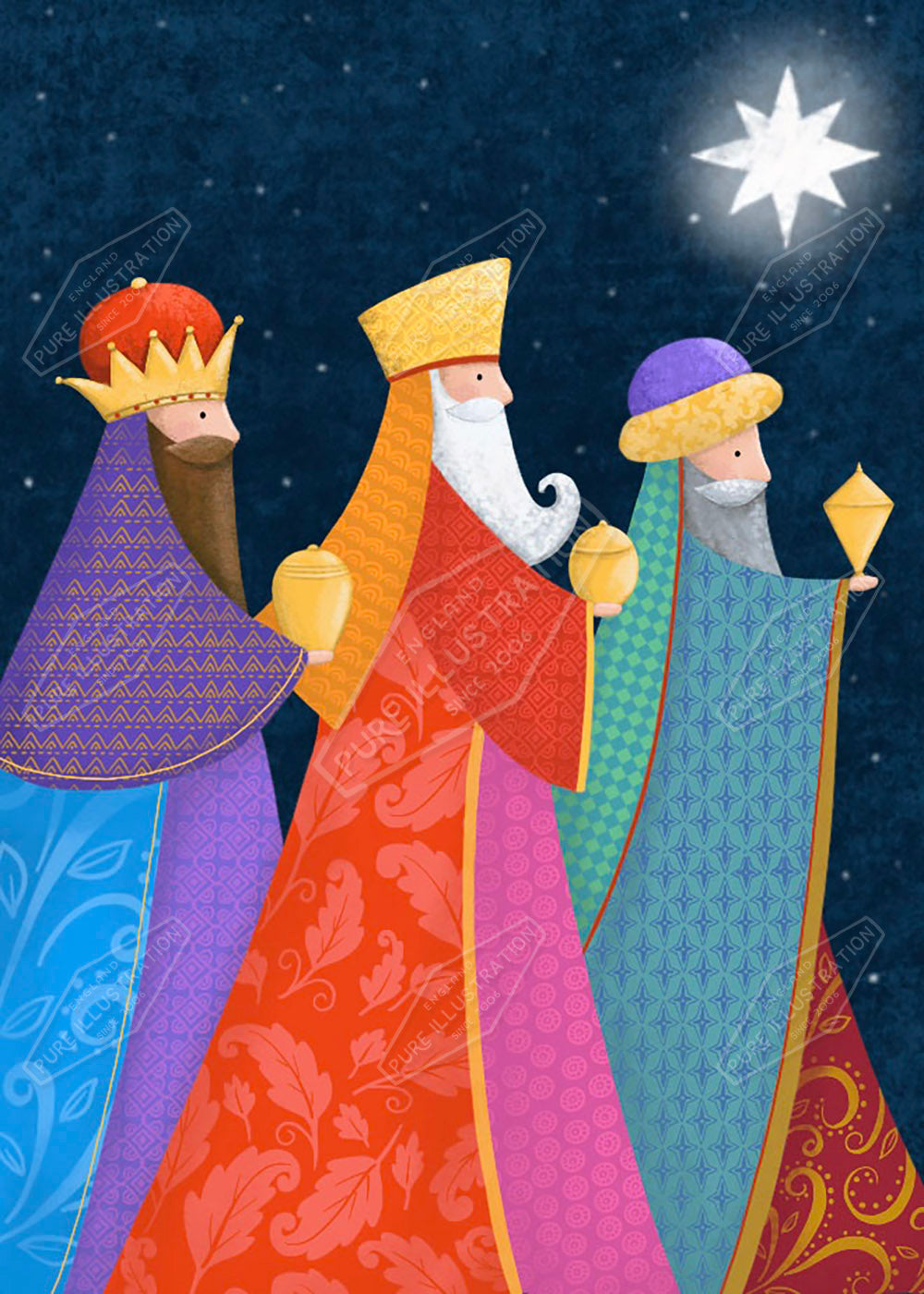 00034557AAI - Anna Aitken Three Kings Christmas Design - Pure Art Licensing Agency