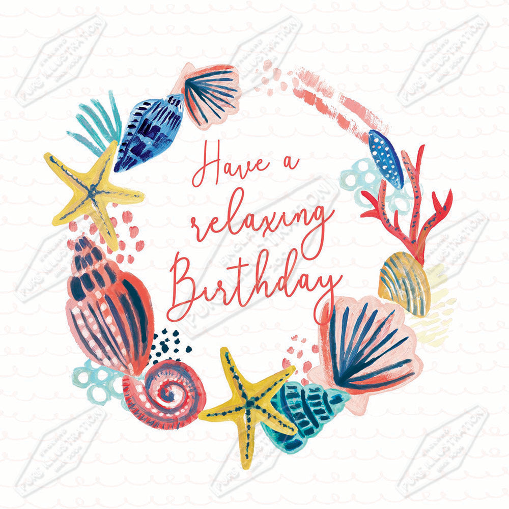 00034575SLA- Sarah Lake is represented by Pure Art Licensing Agency - Birthday Greeting Card Design