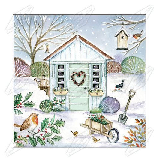 00034663DEV - Deva Evans is represented by Pure Art Licensing Agency - Christmas Greeting Card Design