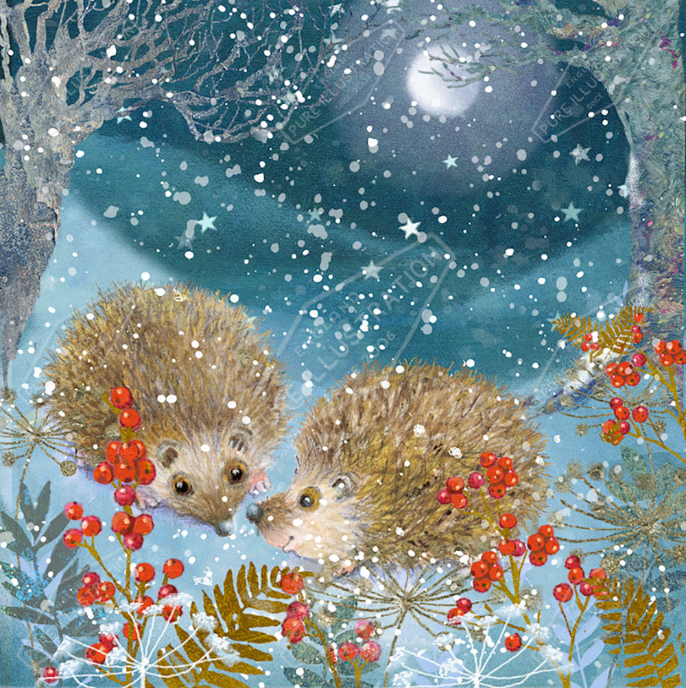 00034669JPA- Jan Pashley is represented by Pure Art Licensing Agency - Christmas Greeting Card Design