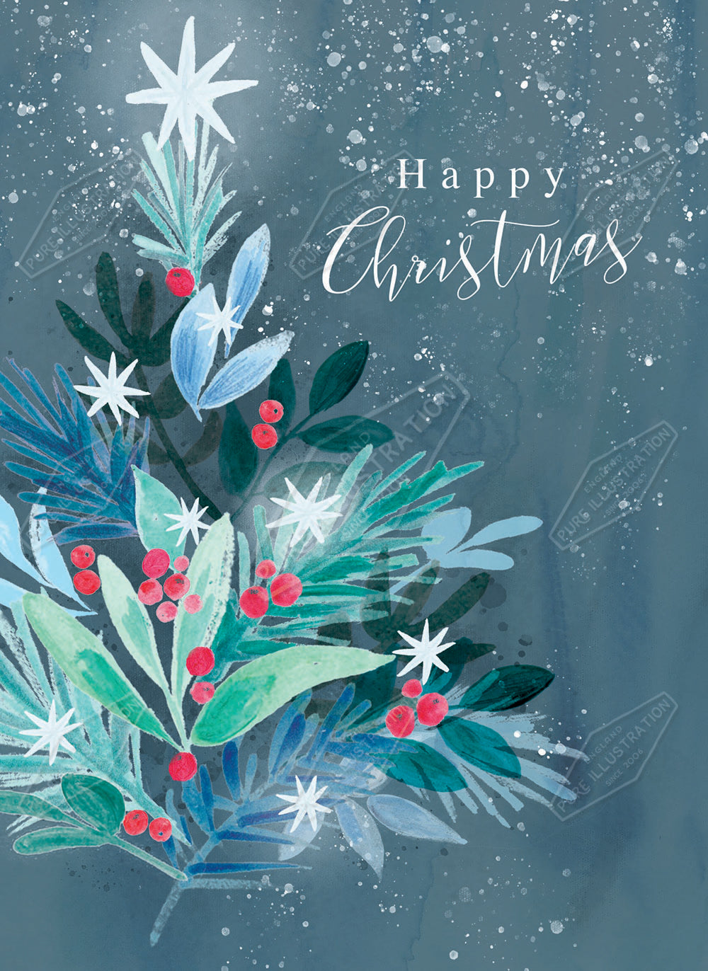 00034699SLA- Sarah Lake is represented by Pure Art Licensing Agency - Christmas Greeting Card Design