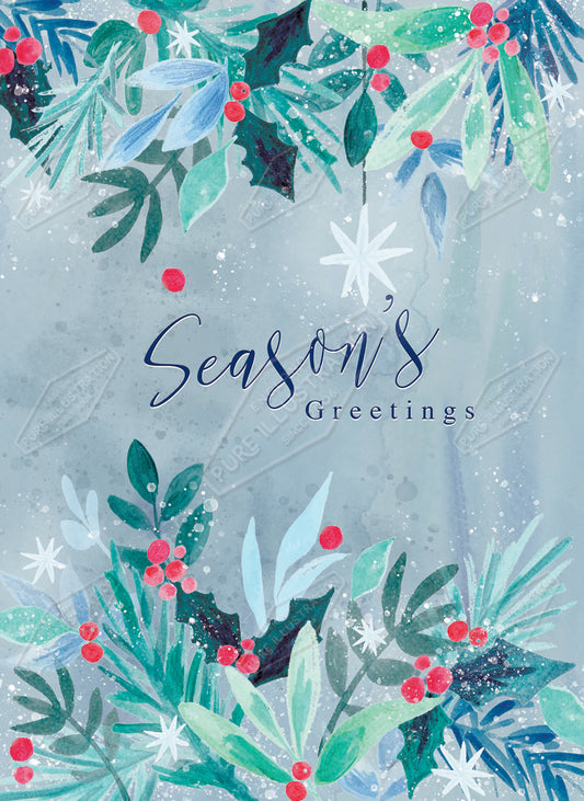 00034700SLA- Sarah Lake is represented by Pure Art Licensing Agency - Christmas Greeting Card Design