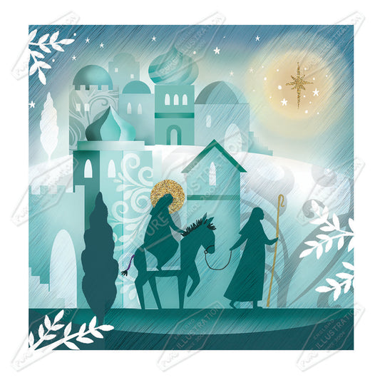 00034729DEV - Deva Evans is represented by Pure Art Licensing Agency - Christmas Greeting Card Design