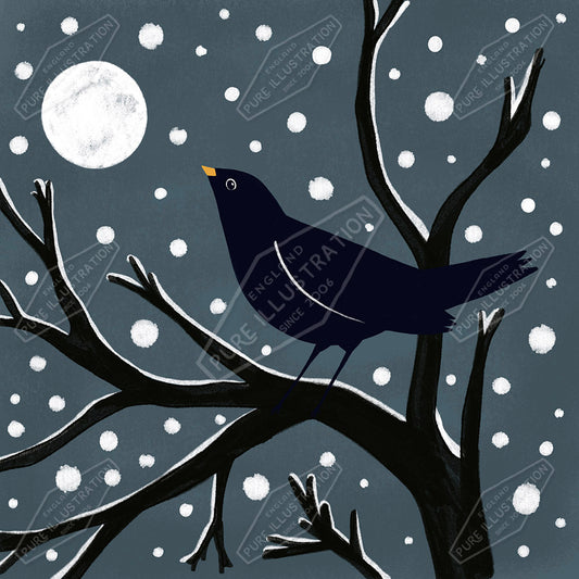 00034795SSN- Sian Summerhayes is represented by Pure Art Licensing Agency - Christmas Greeting Card Design
