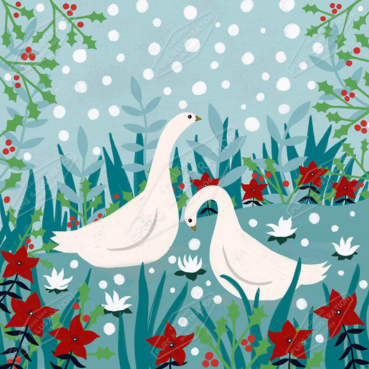 00034797SSN- Sian Summerhayes is represented by Pure Art Licensing Agency - Christmas Greeting Card Design