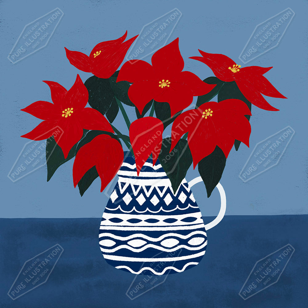 00034801SSN- Sian Summerhayes is represented by Pure Art Licensing Agency - Christmas Greeting Card Design