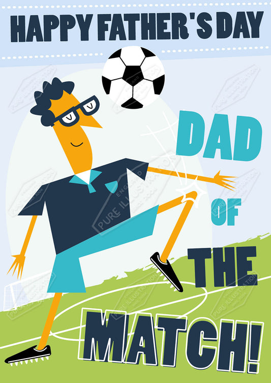 00034805RSW - Luke Swinney is represented by Pure Art Licensing Agency - Father's Day Greeting Card Design