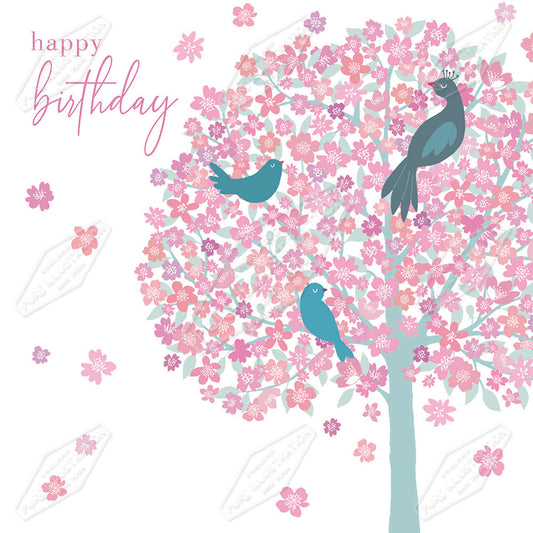 00034873CMI - Birthday floral Tree by Cailtin Miller - Pure Art Licensing Agency