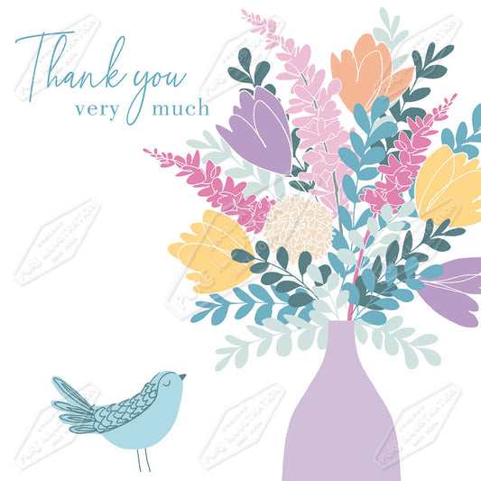 00034879CMI - Thank You Greeting Card Design by Caitlin Miller - Pure Art Licensing Agency