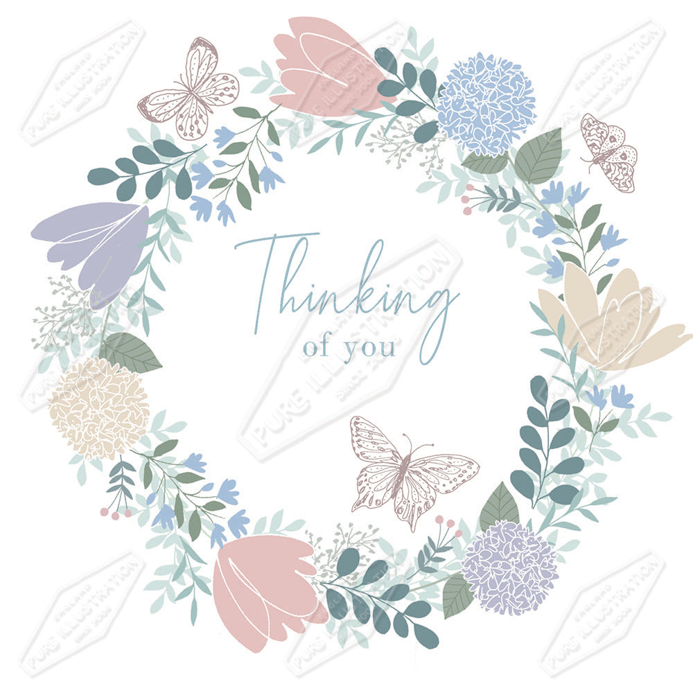 00034880CMI - Sympathy Wreath by Caitlin Miller - Pure Art Licensing & Surface Design Agency