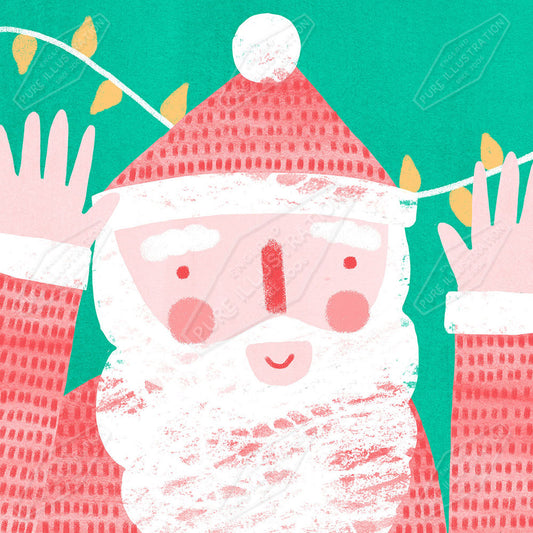 Christmas Santa Character Design by Leah Brideaux for Pure Art Licensing Agency & Surface Design Studio
