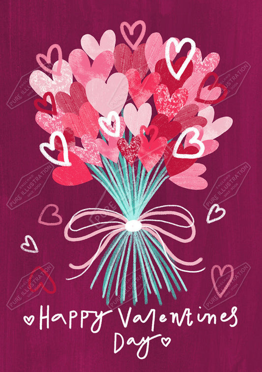 00034885LBR - Happy Valentines Greeitng Card Design by Leah Brideaux - Pure Art Licensing Agency