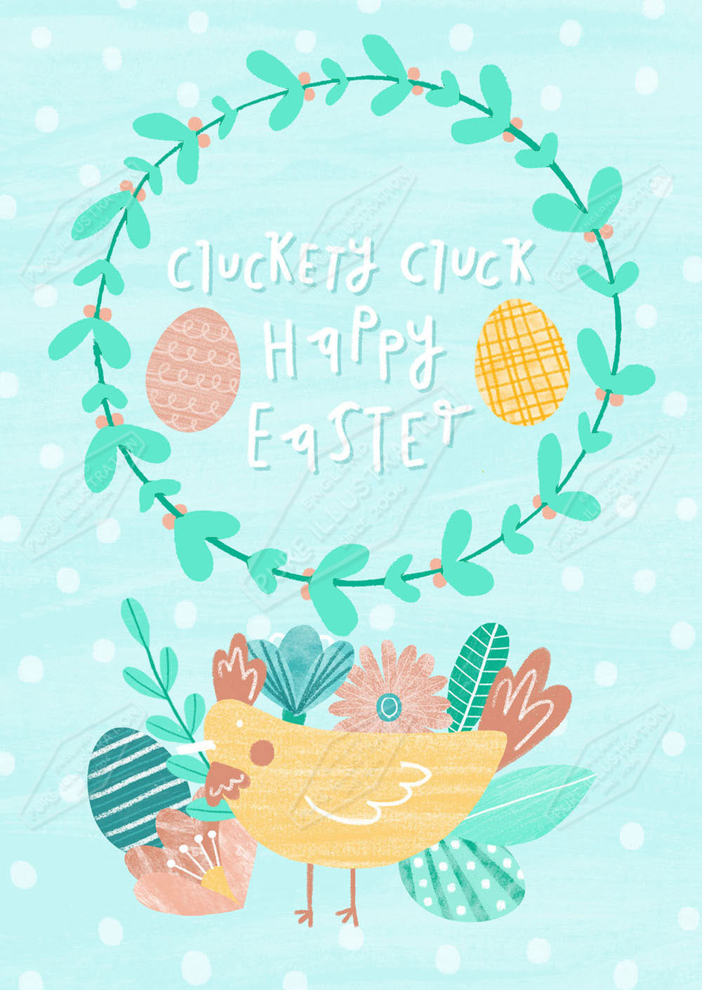 Easter Chick Greeting Card Design - by Leah Brideaux - Pure Art Licensing Agency & Surface Design Studio