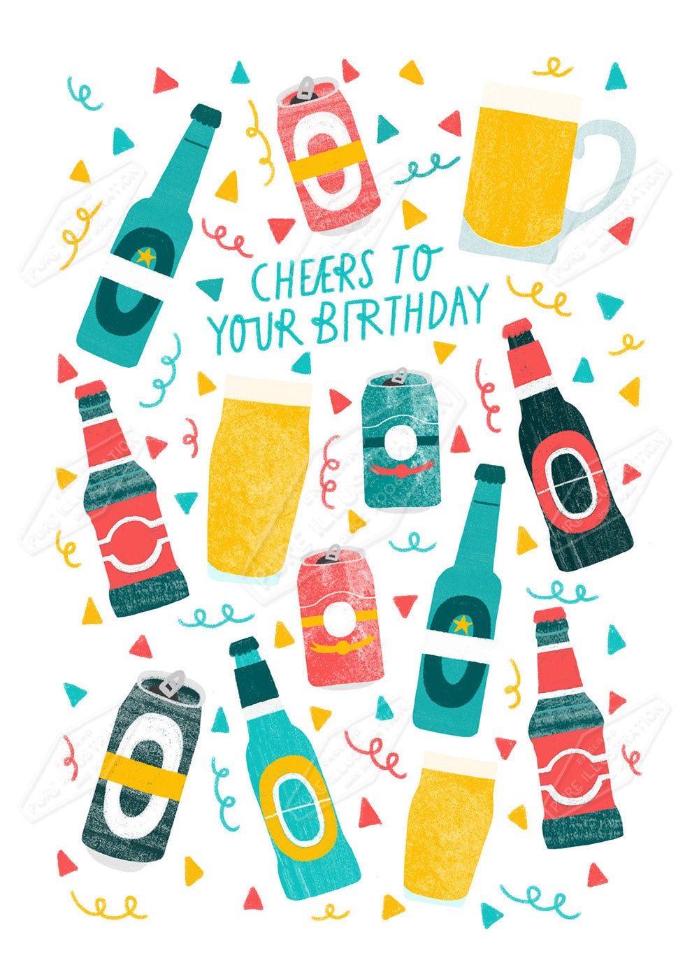 Birthday Cheers by Leah Brideaux for Pure Art Licensing Agency & Surface Design Studio