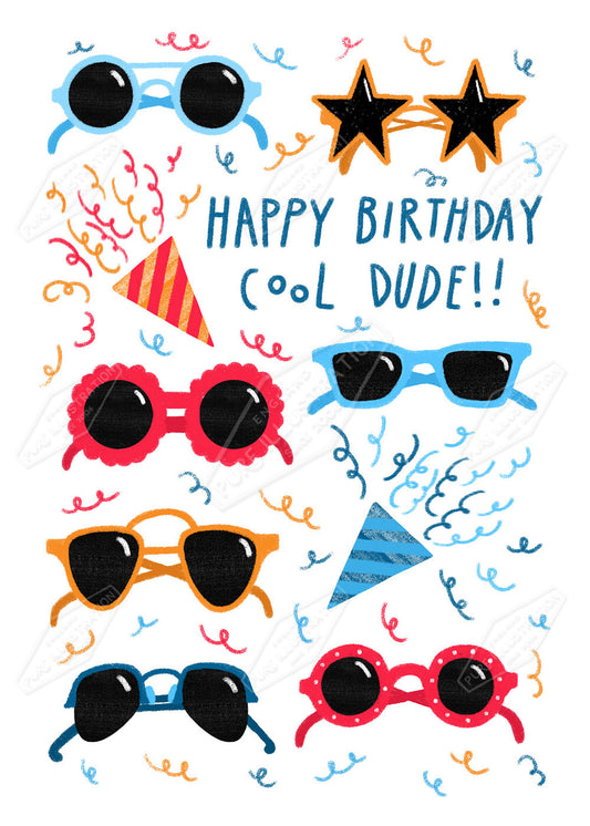 Happy Birthday Cool Dude  by Leah Brideaux for Pure Art Licensing Agency & Surface Design Studio