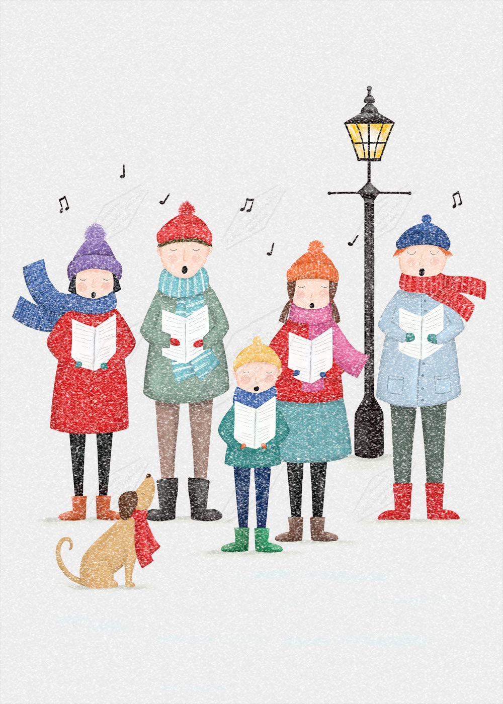 Snowy Carol Singers by Anna Aitken for Pure Art Licensing Agency & Surface Design Studio
