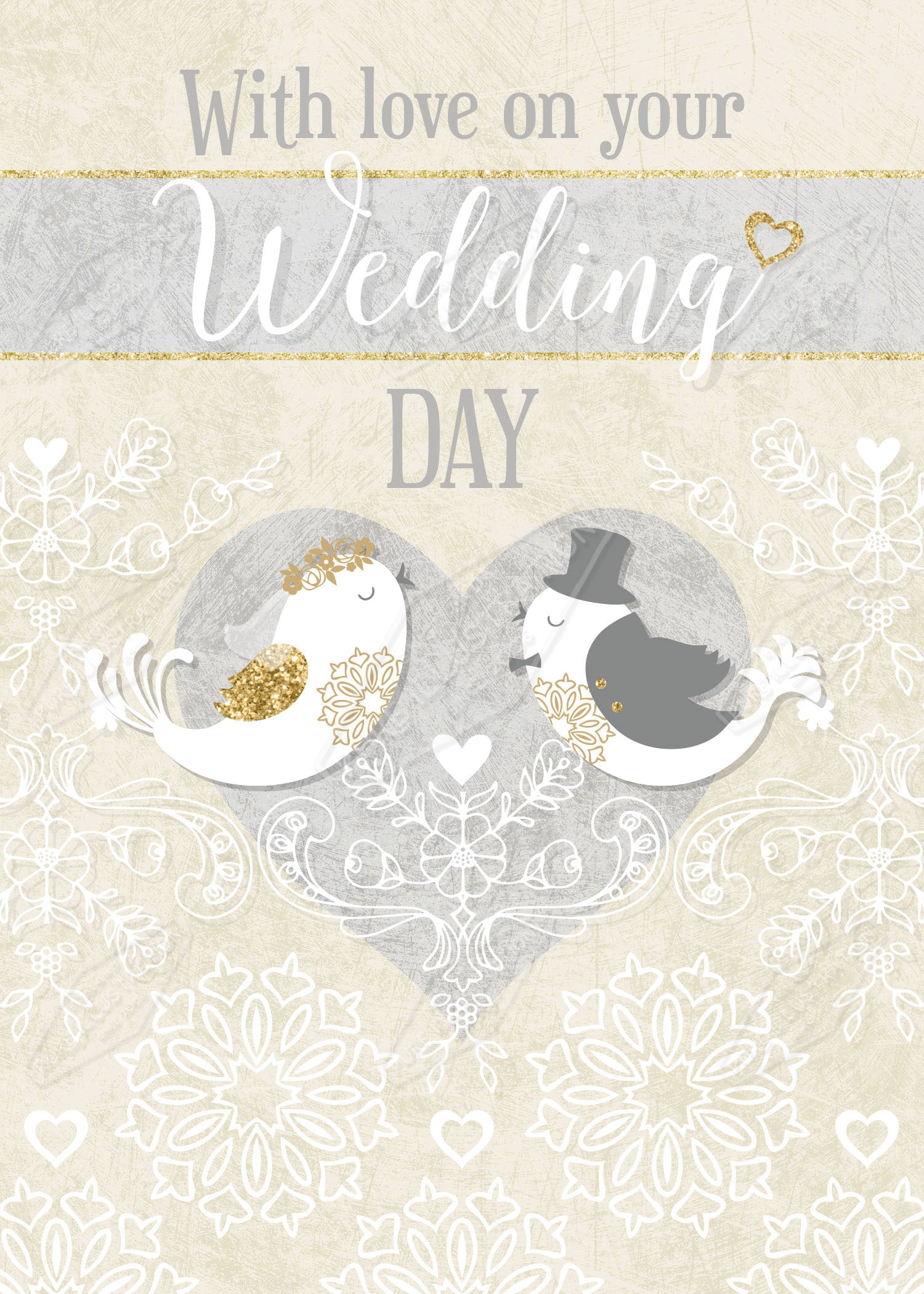 00034977GEG- Gill Eggleston is represented by Pure Art Licensing Agency - Wedding Greeting Card Design