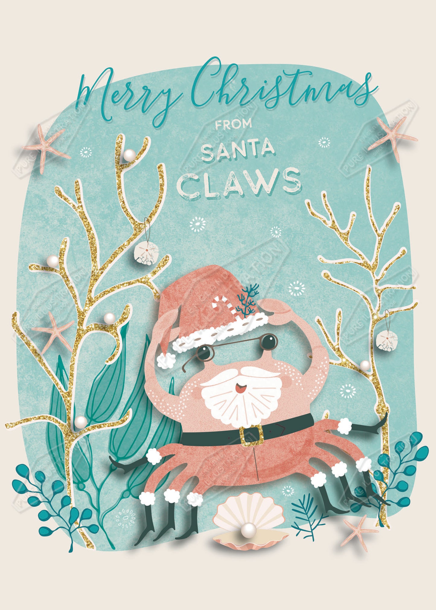 00034986GEG- Gill Eggleston is represented by Pure Art Licensing Agency - Christmas Greeting Card Design