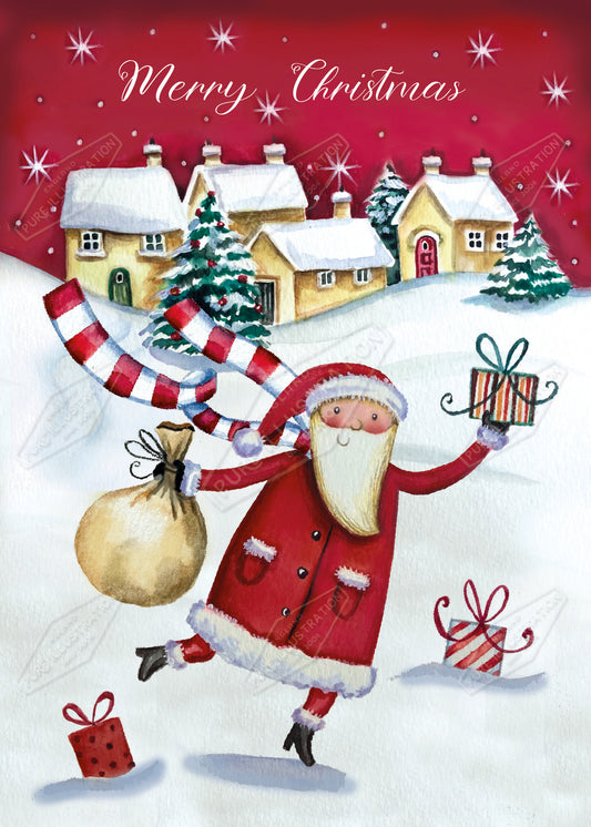 00034989DEV - Deva Evans is represented by Pure Art Licensing Agency - Christmas Greeting Card Design