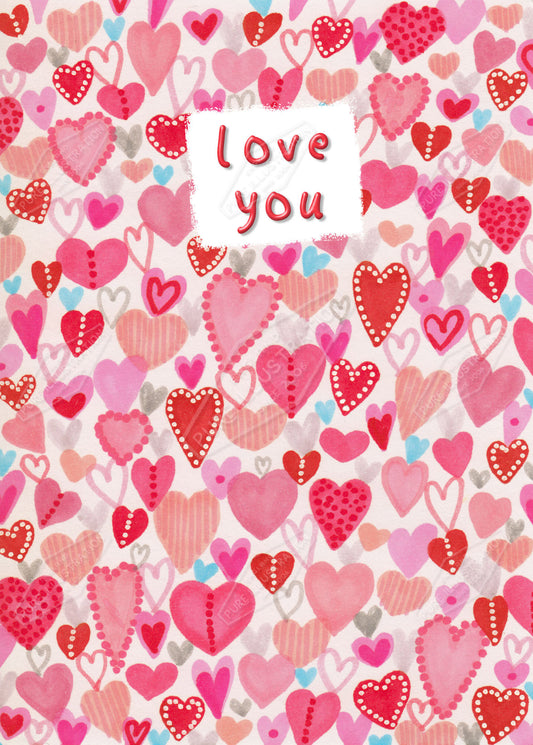 00034989GEG- Gill Eggleston is represented by Pure Art Licensing Agency - Valentine's Greeting Card Design