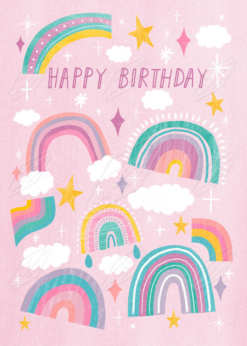 00034993LBR- Leah Brideaux is represented by Pure Art Licensing Agency - Birthday Greeting Card Design
