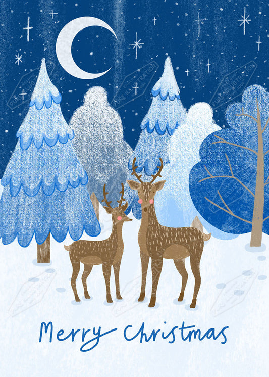 00034998LBR- Leah Brideaux is represented by Pure Art Licensing Agency - Christmas Greeting Card Design