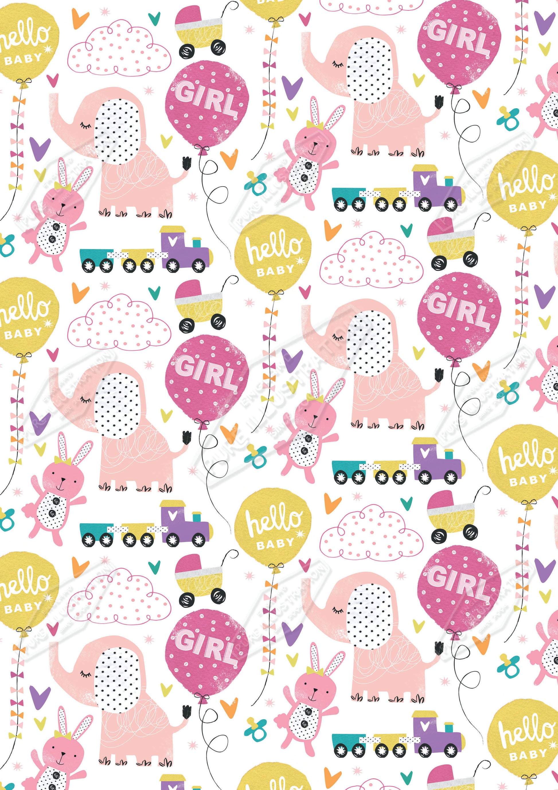 00035014IMC - Baby Pattern - Isla McDonald is represented by Pure Art Licensing Agency International Product & Packaging Surface Design 