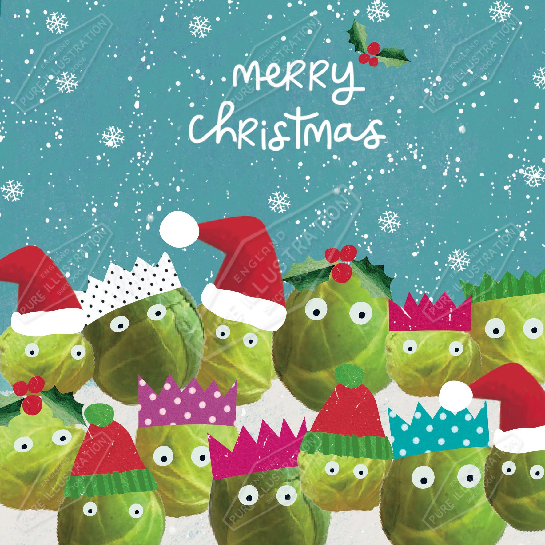00035028IMC - Christmas Peas Design by Isla McDonald for Pure Art Licensing Agency International Product & Packaging Surface Design 