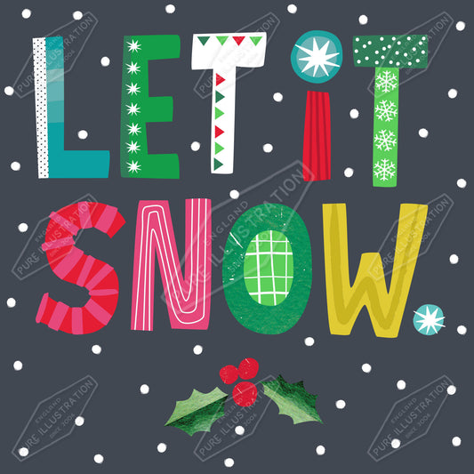 00035037IMC - Let it Snow Christmas Design by Isla McDonald for Pure Art Licensing Agency International Product & Packaging Surface Design 
