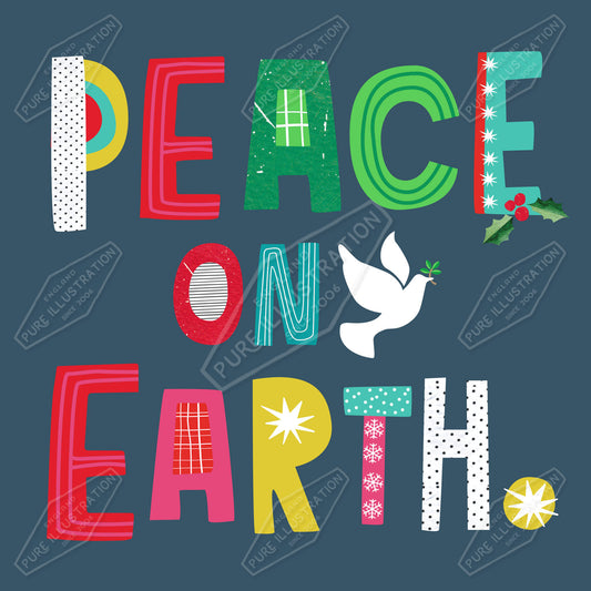 00035039IMC - Peace on Earth Christmas Design by Isla McDonald for Pure Art Licensing Agency International Product & Packaging Surface Design 
